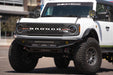 Downtown photoshoot of the Bronco with our Competition Series Bumpers, detailed shot of front-end