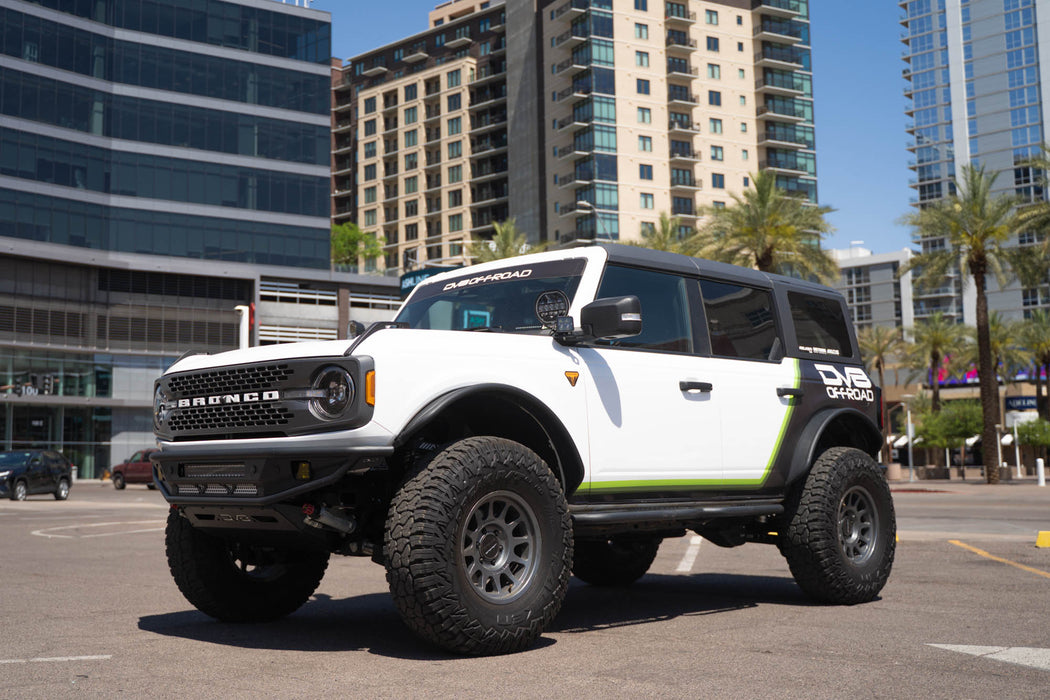 Downtown photoshoot of the Bronco with our Competition Series Bumpers