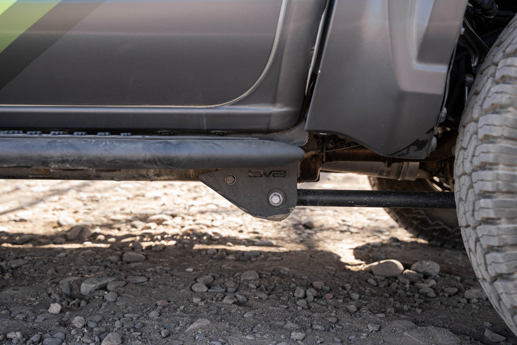 Trailing Arm Skid Plate after protecting the truck from rocks.