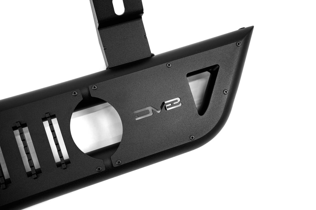 DV8 Logo on the OE Plus Side Steps for the 2010-2024 Toyota 4Runner