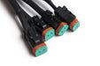 Four DTP male connectors