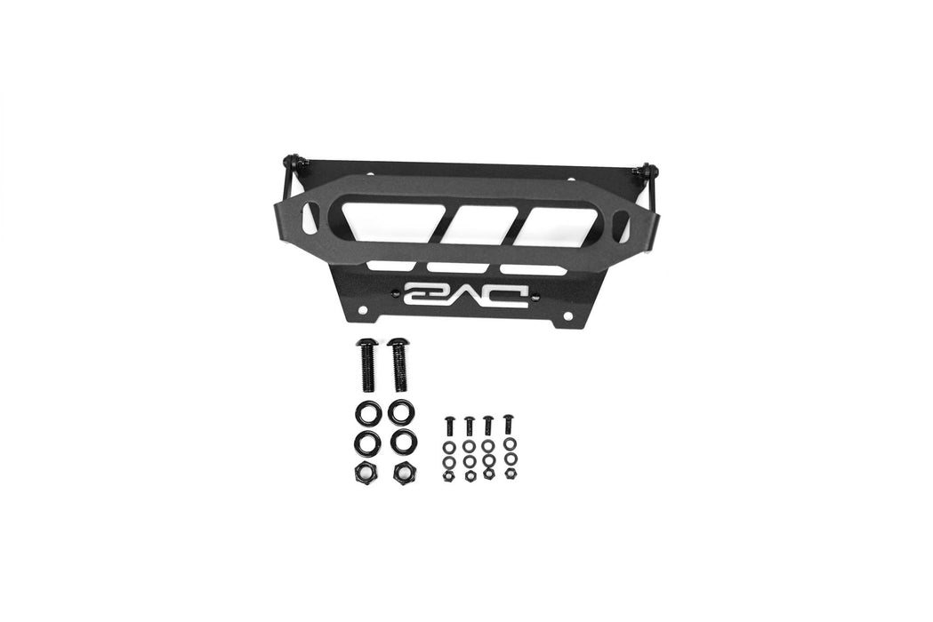 What's Included: Fairlead Mounted Flip-Up License Plate Bracket