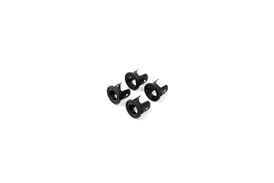 Side-view of our Ford Parking Sensor Bezels sold as a set of four.