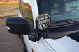 7" and 3" pod lights on the Bronco A-Pilar dual light mount