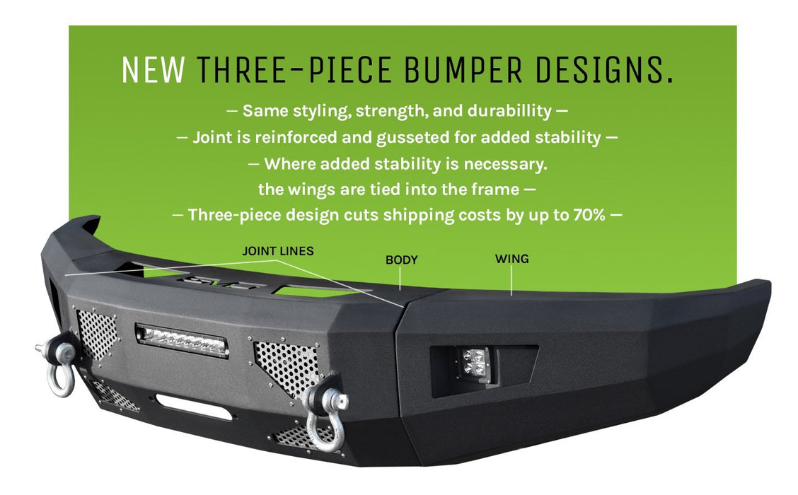 2017-20 Ford F-250 / F-350 Steel Front Bumper-DV8 Offroad